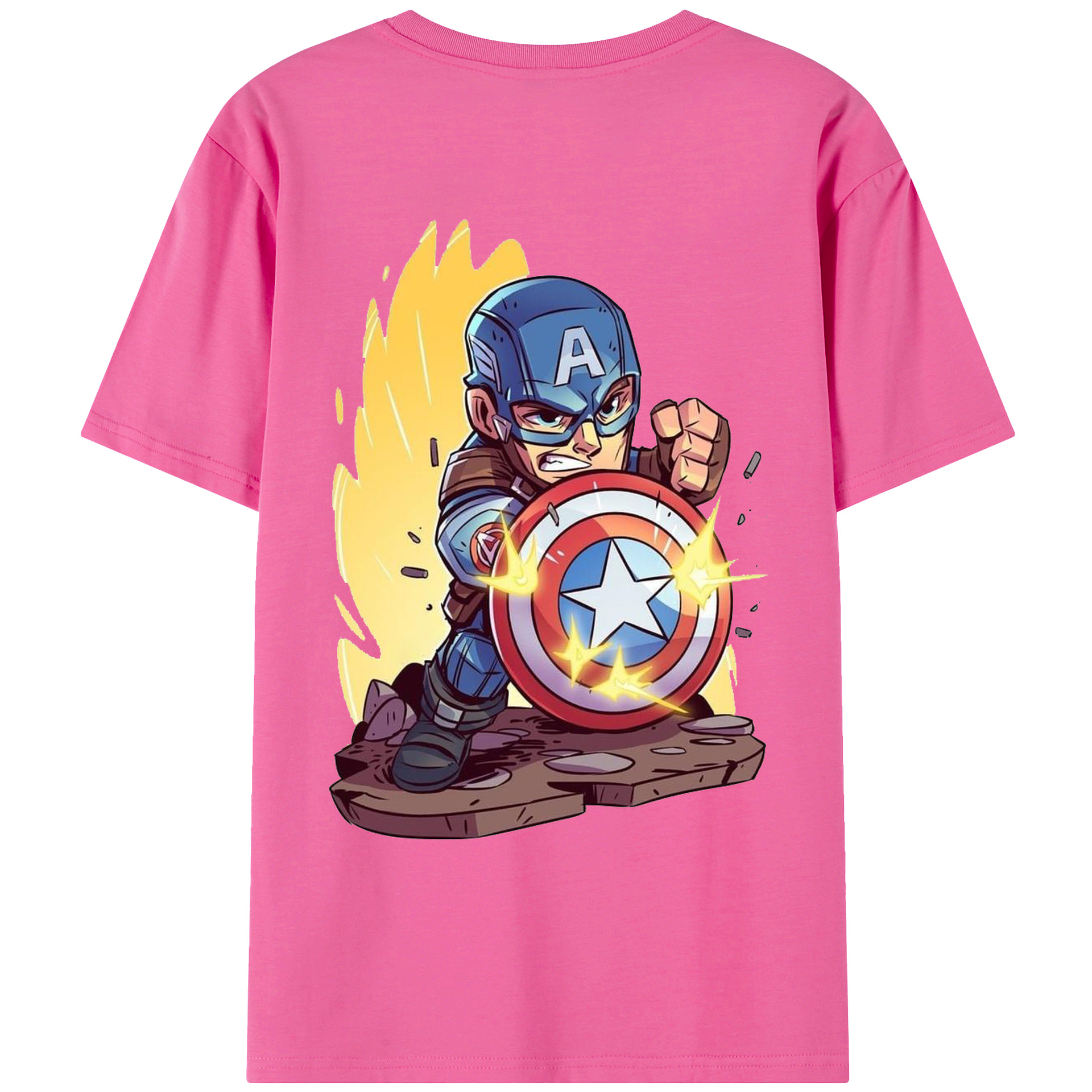（画像用） アベンジャーズ The Avengers レディース半袖Tシャツ(バックプリント)
